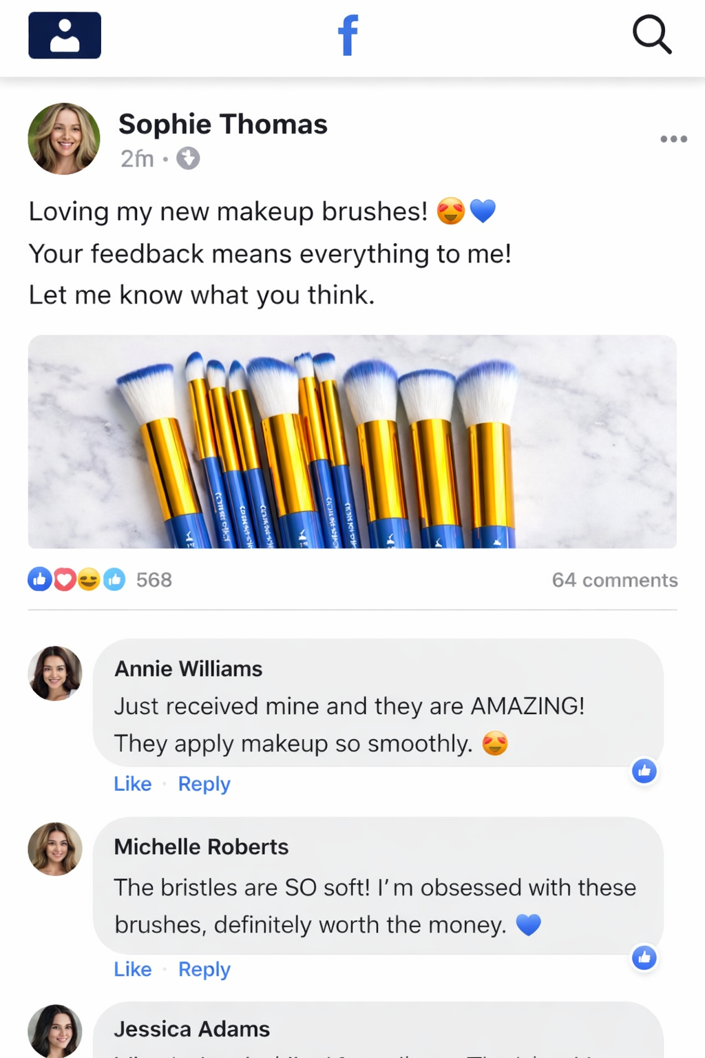 FLAWLESS BADDIE Arnold 10 Makeup Brushes Set