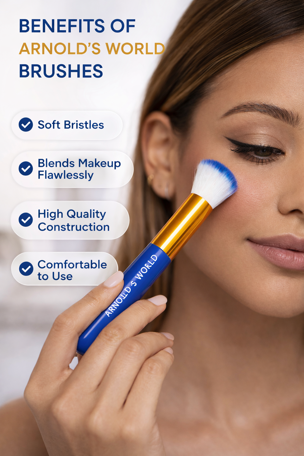 FLAWLESS BADDIE Arnold 10 Makeup Brushes Set