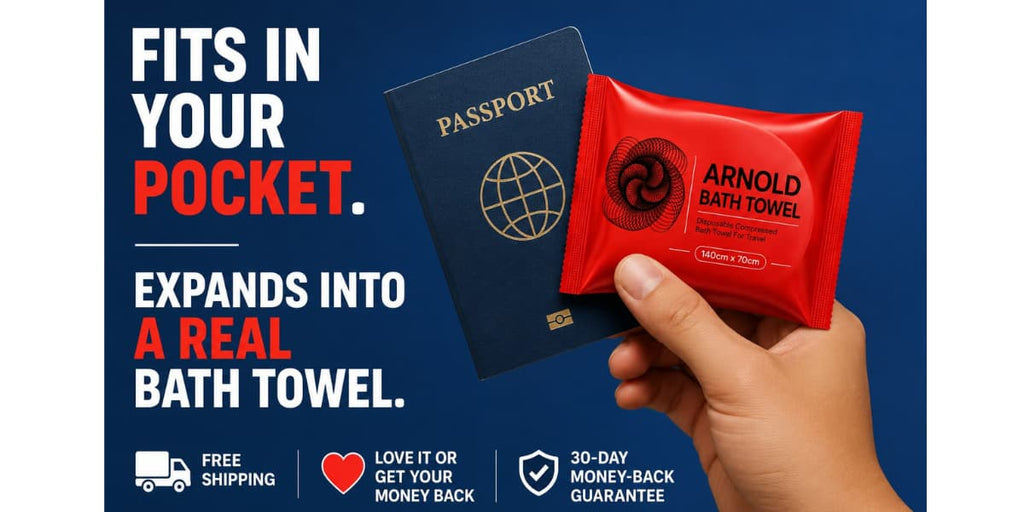 ARNOLD™- Always Have Your Own Clean Towel, Without Packing One.